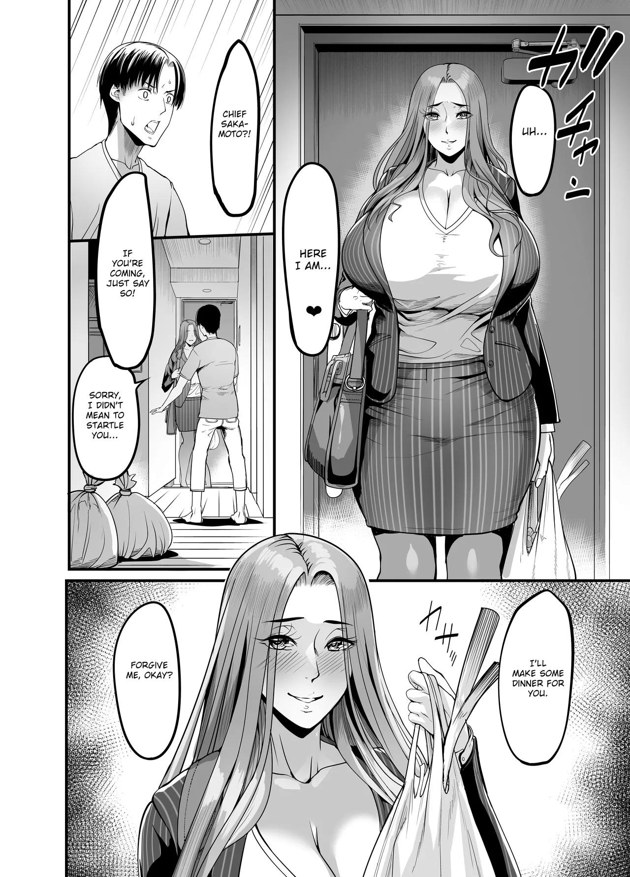 Hentai Manga Comic-The Woman who Cums just from being touched — That Old Hag Senior at Work-Read-53